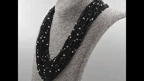 Многорядное колье ювелирная шпинель с цирконами