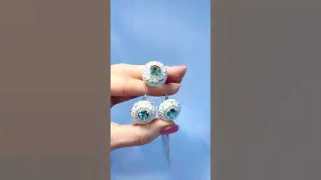 Серебряный набор родированный с фианитами (цвет топаз) и эмалью белой СФ-351