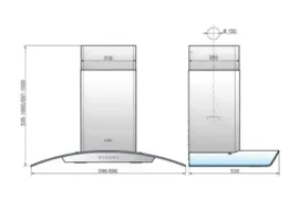 Вытяжка Elikor Аметист S4 60П-700-Э4Д черн/тонир