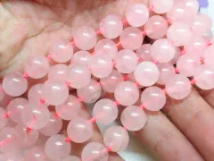(ОПТ) Бусина округлая 10мм Аметист натуральный (камни) (НИТЬ)